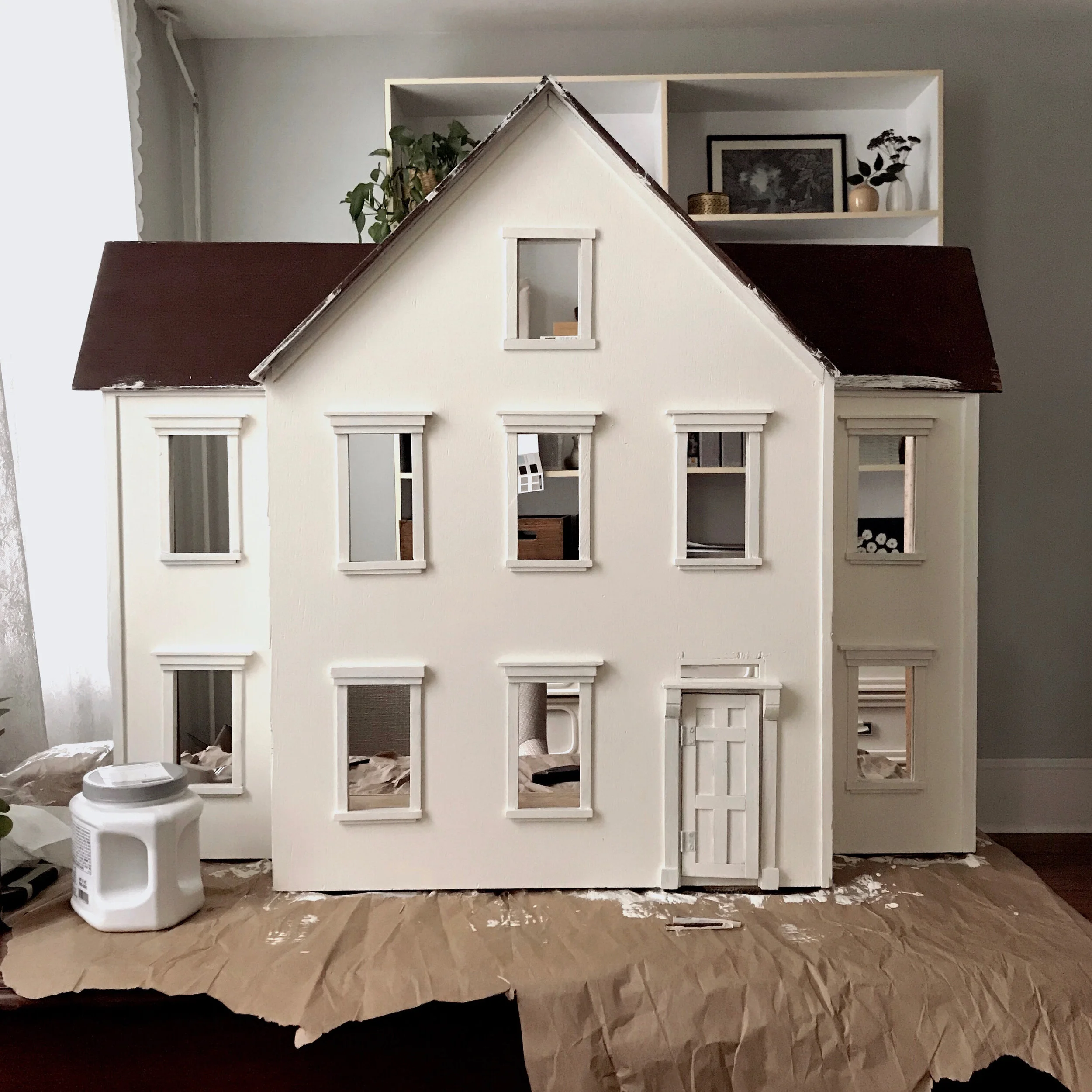 How to Paint a Dollhouse + 8 Simple, Modern Color Palette Ideas